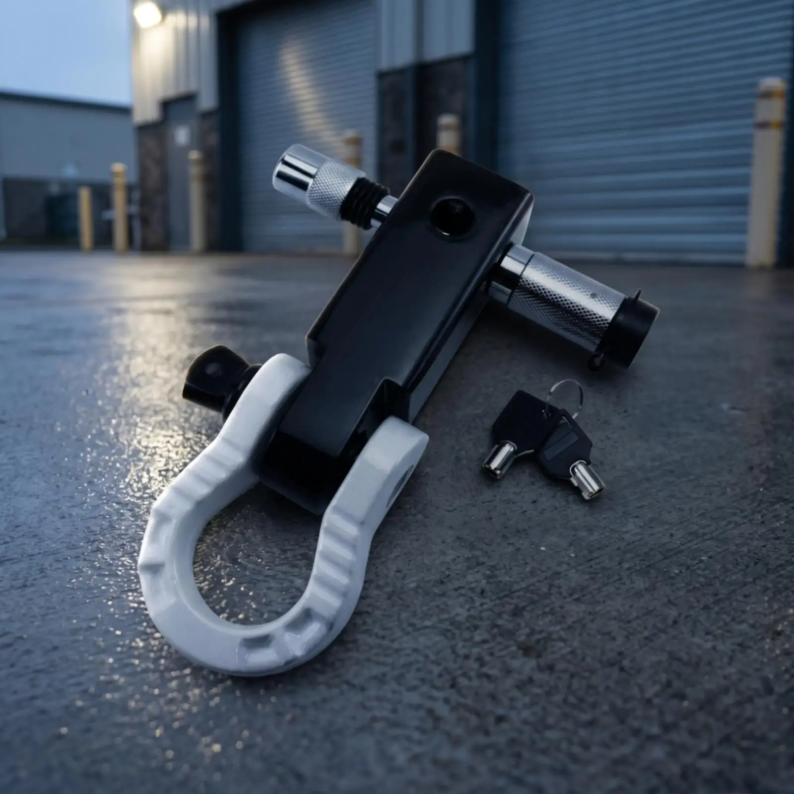 Trailer Arm Trailer Lock Keyed with Keys Compact for Truck Owners, Parking, Towing, Roadside Storage