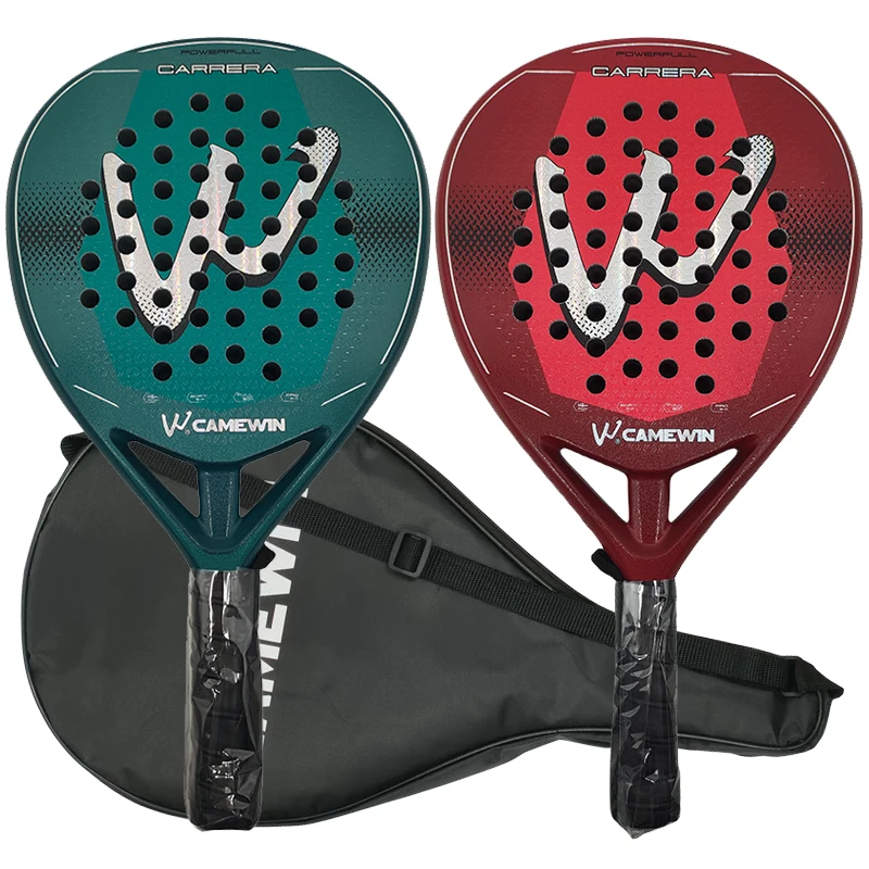 The new Padel racket Paddle racket 100% carbon fiber EVA elastic memory foam core Tennis racket Carbon fiber padel racket Gift