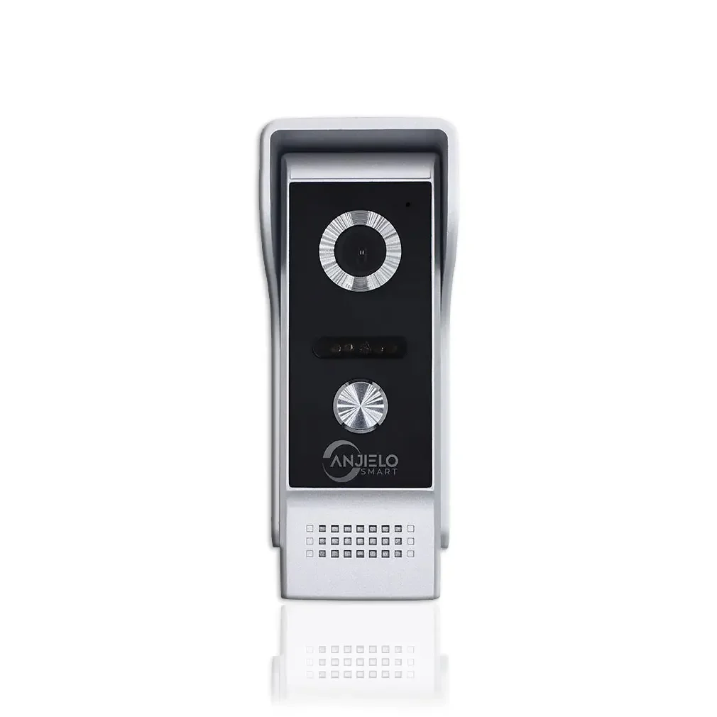 ANJIELO Visible Doorbell Metal Outdoor Unit With Rain Cover and Night Vision Function Video Intercom Doorbell for Home