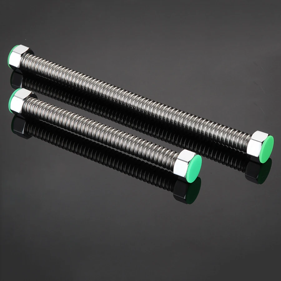 

1" BSP Corrugated Pipe 304 Stainless Steel Water Heater Inlet Hose Water Hot and Cold Metal Extended Explosion-Proof Water Pipe