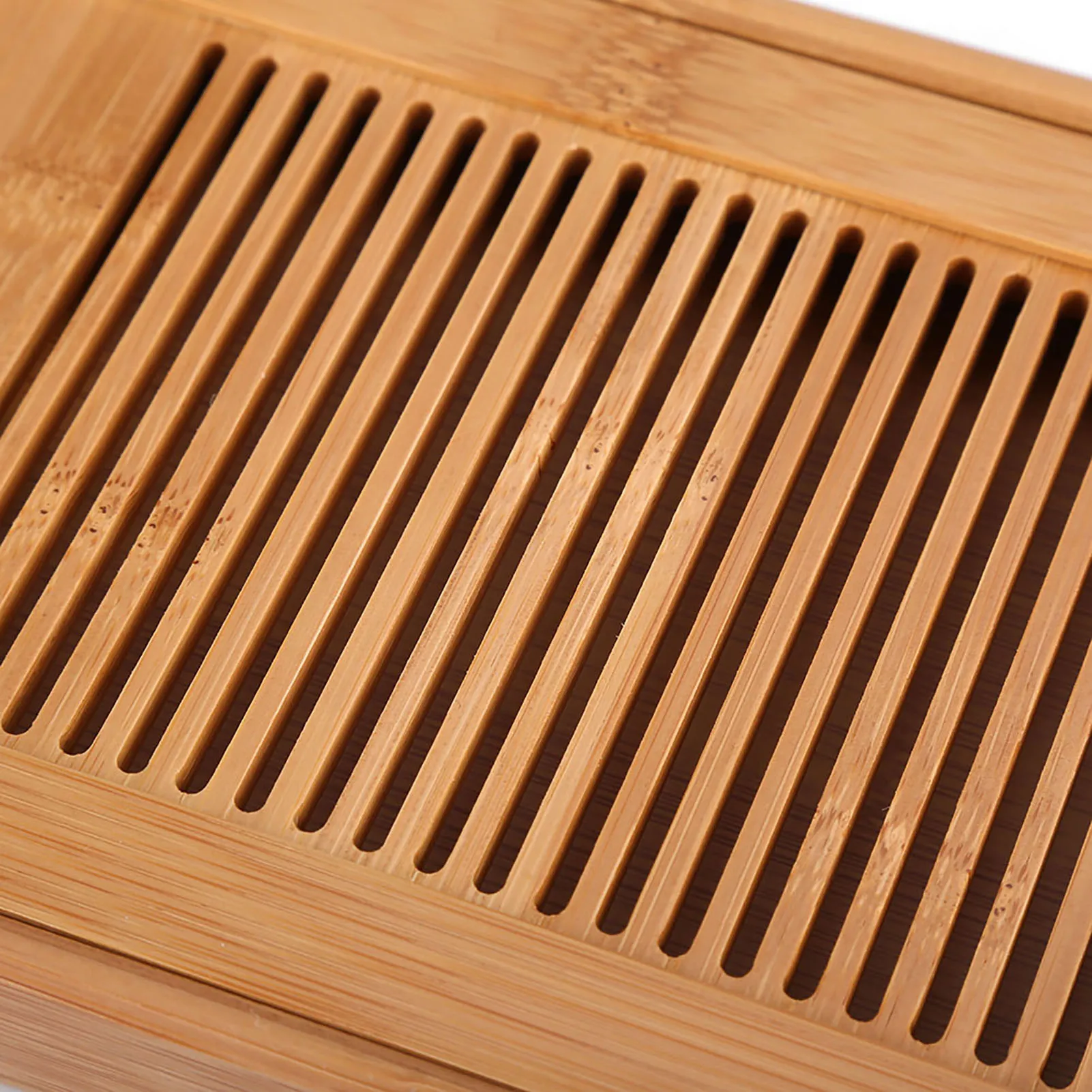 Bamboo Tea Table Tray High Quality 25*14*3cm Chinese Tea Tray Household Tea Board Water Drain Tea Serving Table Accessories