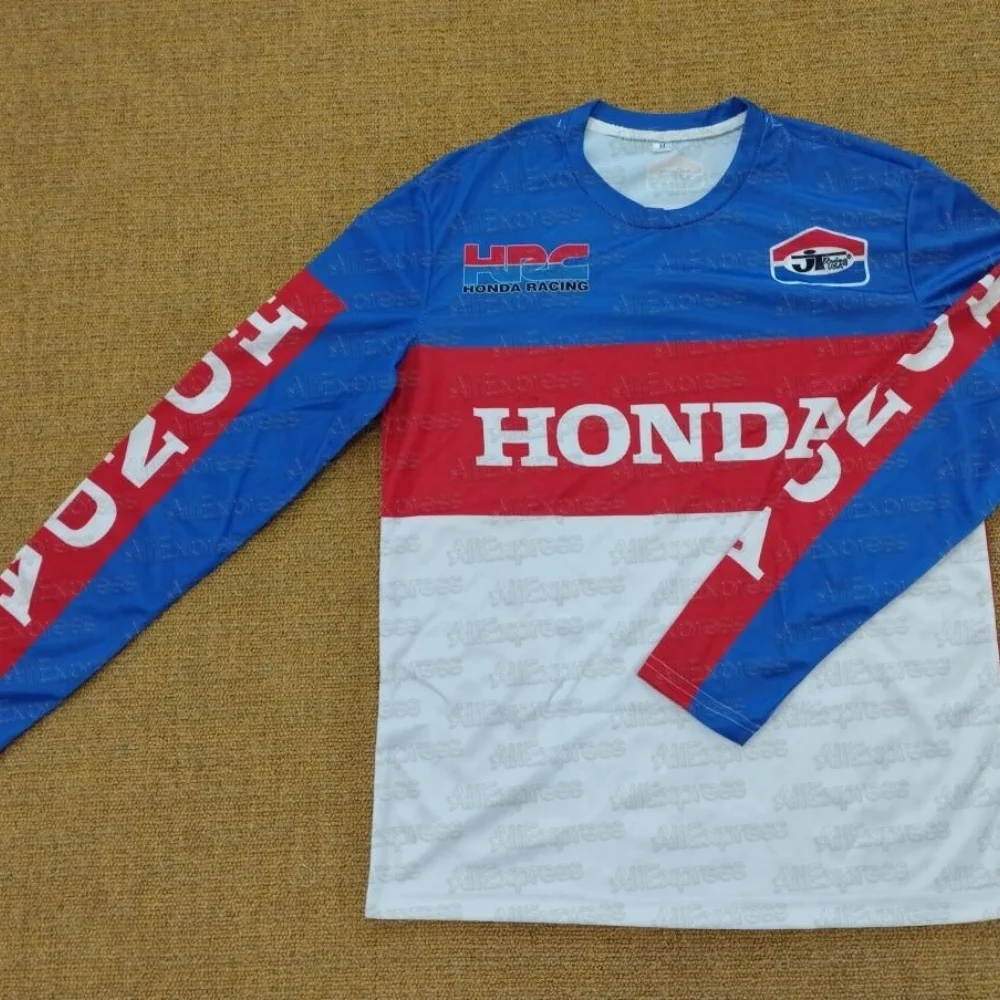 

Летняя майка для бездорожья Honda для бездорожья, быстросохнущая дышащая мотоциклетная рубашка с длинными рукавами для приключений на горах