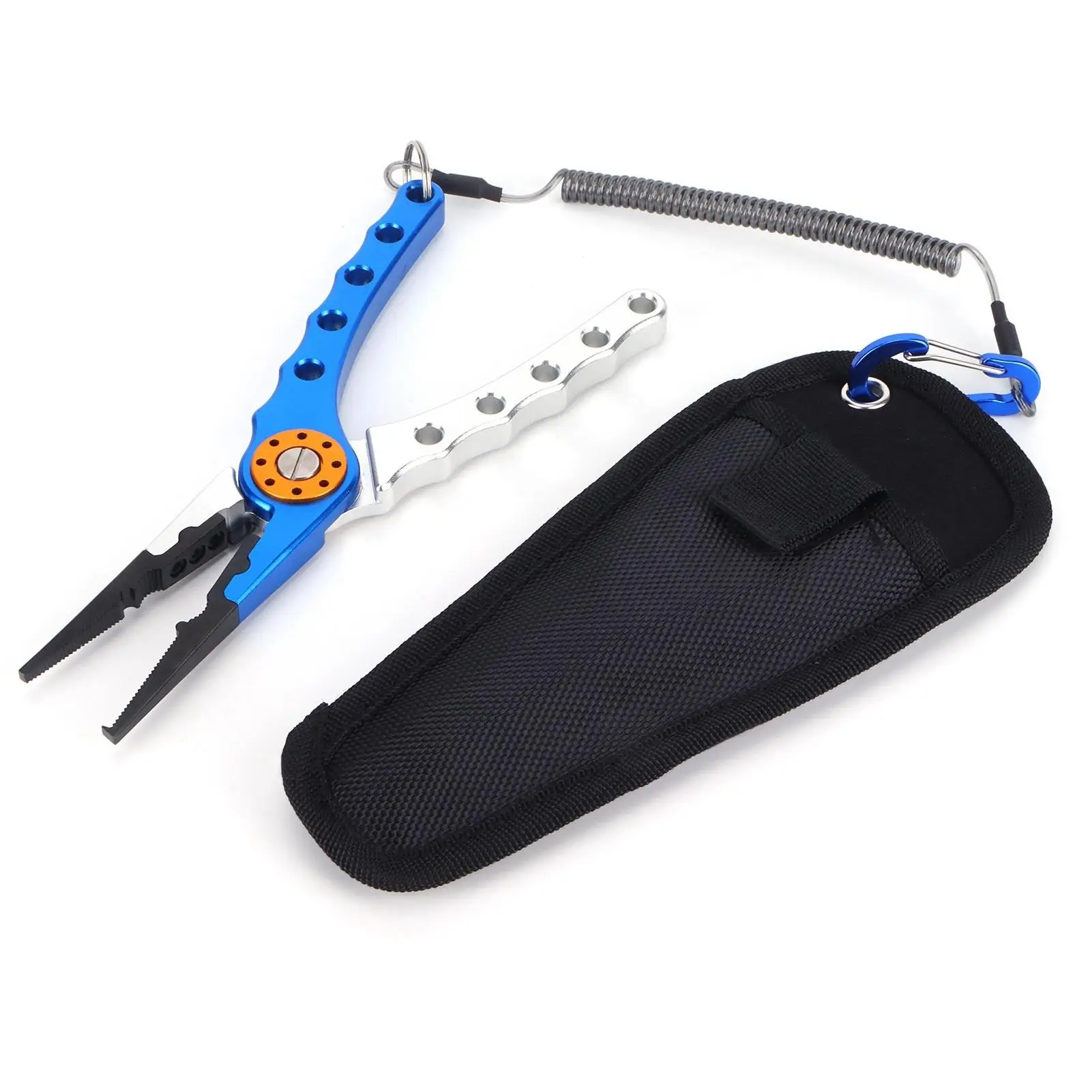 Lightweight Aluminum Alloy Lure Pliers - Labor-Saving Hook Remover with Non-Slip Handle for sea & for river Fishing