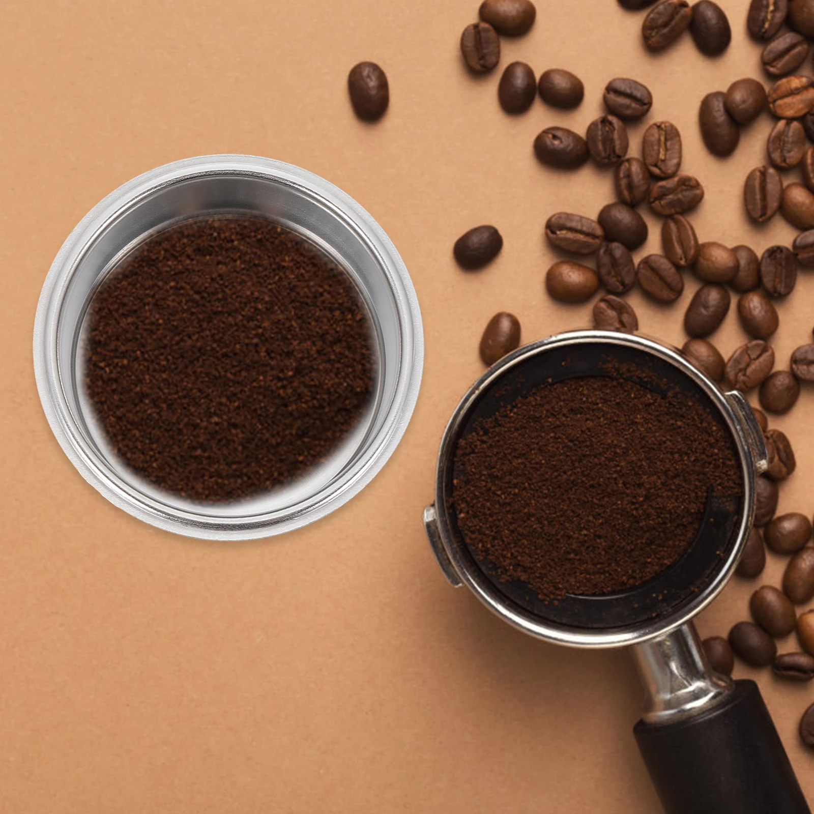 

Stainless Steel Espresso Coffee Filter Baskets Professional Double Household Machine Accessory Fine Powder Strainer Better