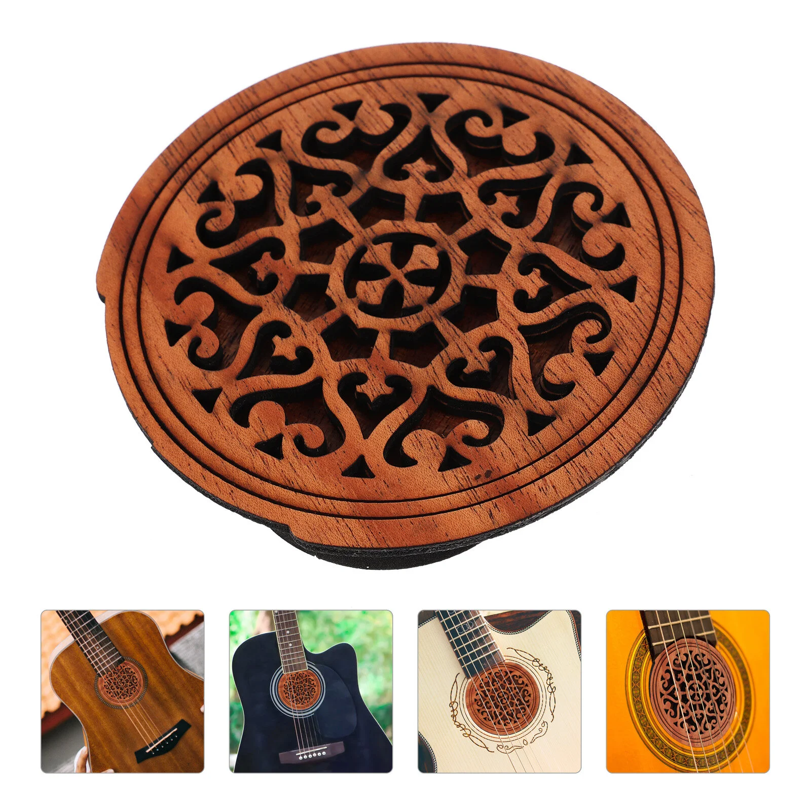 Guitar Sound Hole Cover Covers Resonator Screen Feedback Buffer Wooden Soundhole