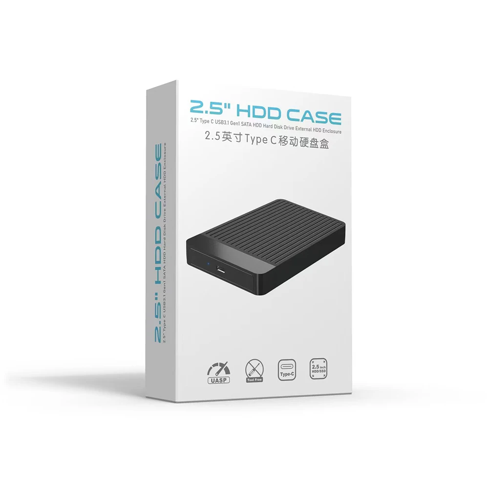 2.5 Inch SATA HDD to USB 3.1 Type C Enclosure