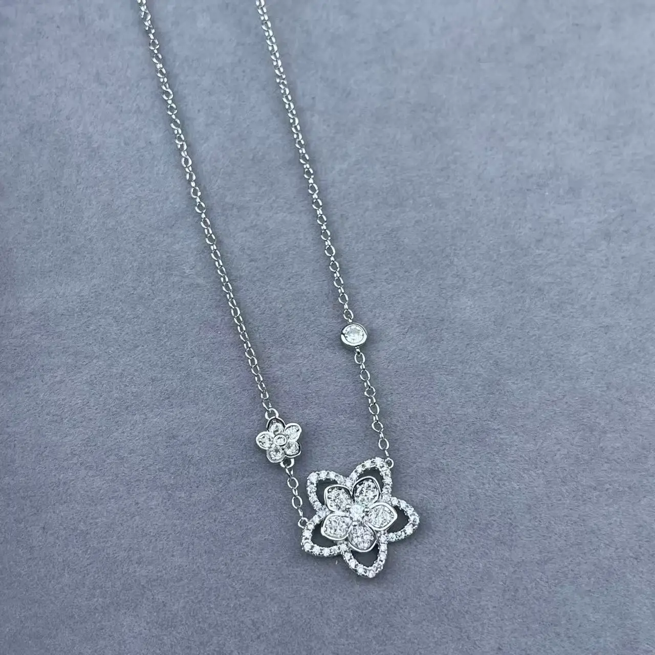 Luxury Classic S925 Serling Silver  Women's  Necklace. Butterfly 1:1 Design, Multiple Stacking, Adjustable Length. Festival Gift view 5