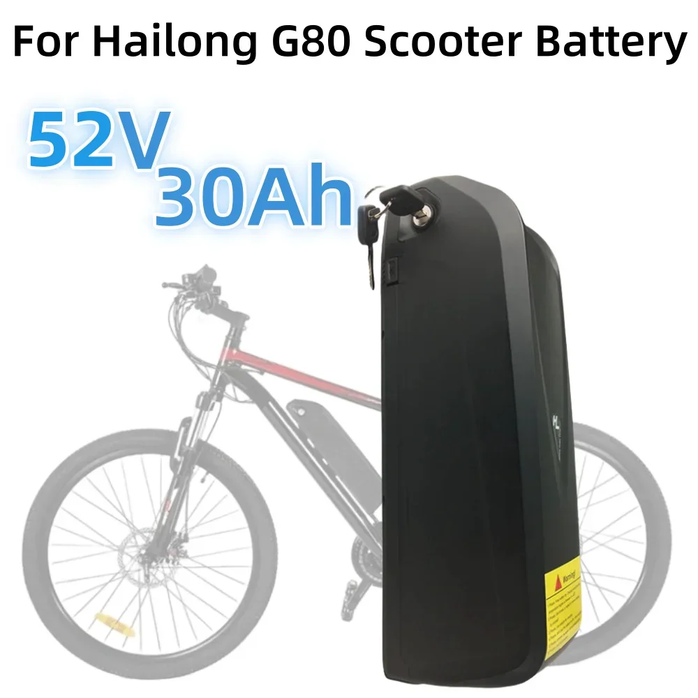 52V 30Ah Hailong G80 bike Battery 30000mAH 2000W high-power 18650 Lithium ion battery pack With Charger