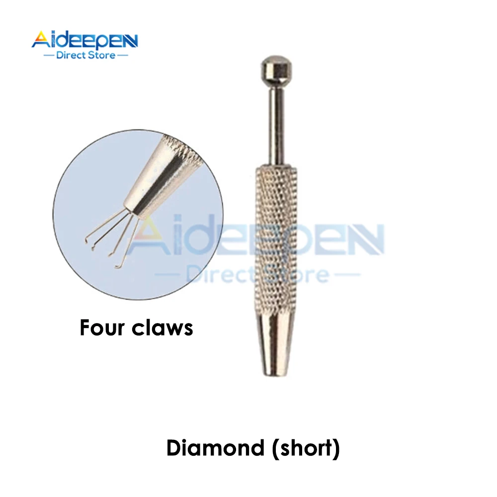 3/4 Artigli Porta Perline Strumento di Pick-up Gemme di Diamanti Porta Puntali Pinzette Catcher Grabber Strumento di Penettura Del Corpo di Alta Precisione