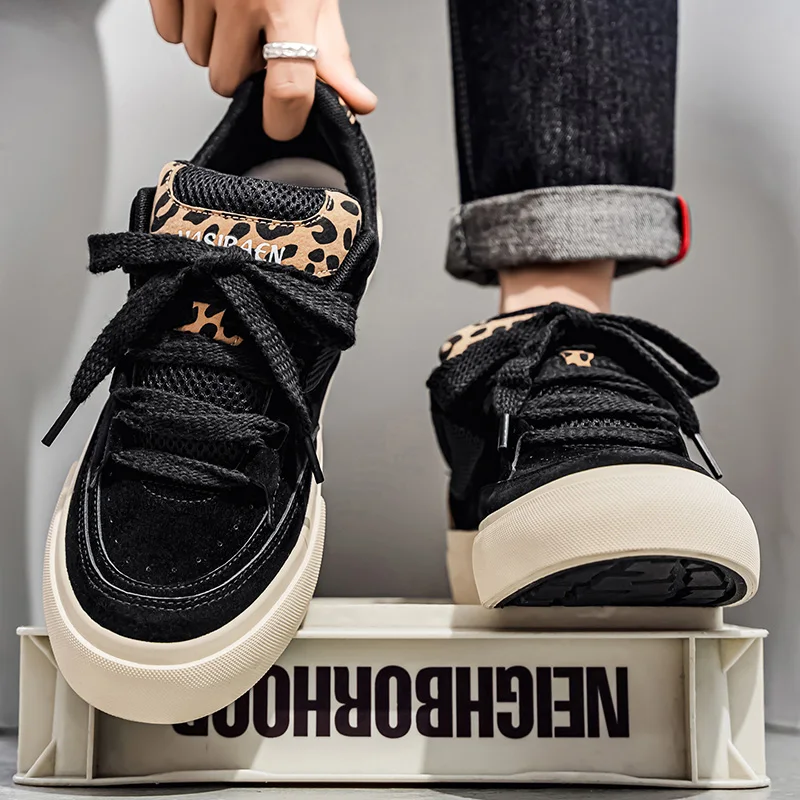 

Четырехсезонные мужские туфли на плоской подошве с низким берцем на шнуровке и мягкой подошве, легкие уличные повседневные прогулочные туфли большого размера с вулканизированной подошвой