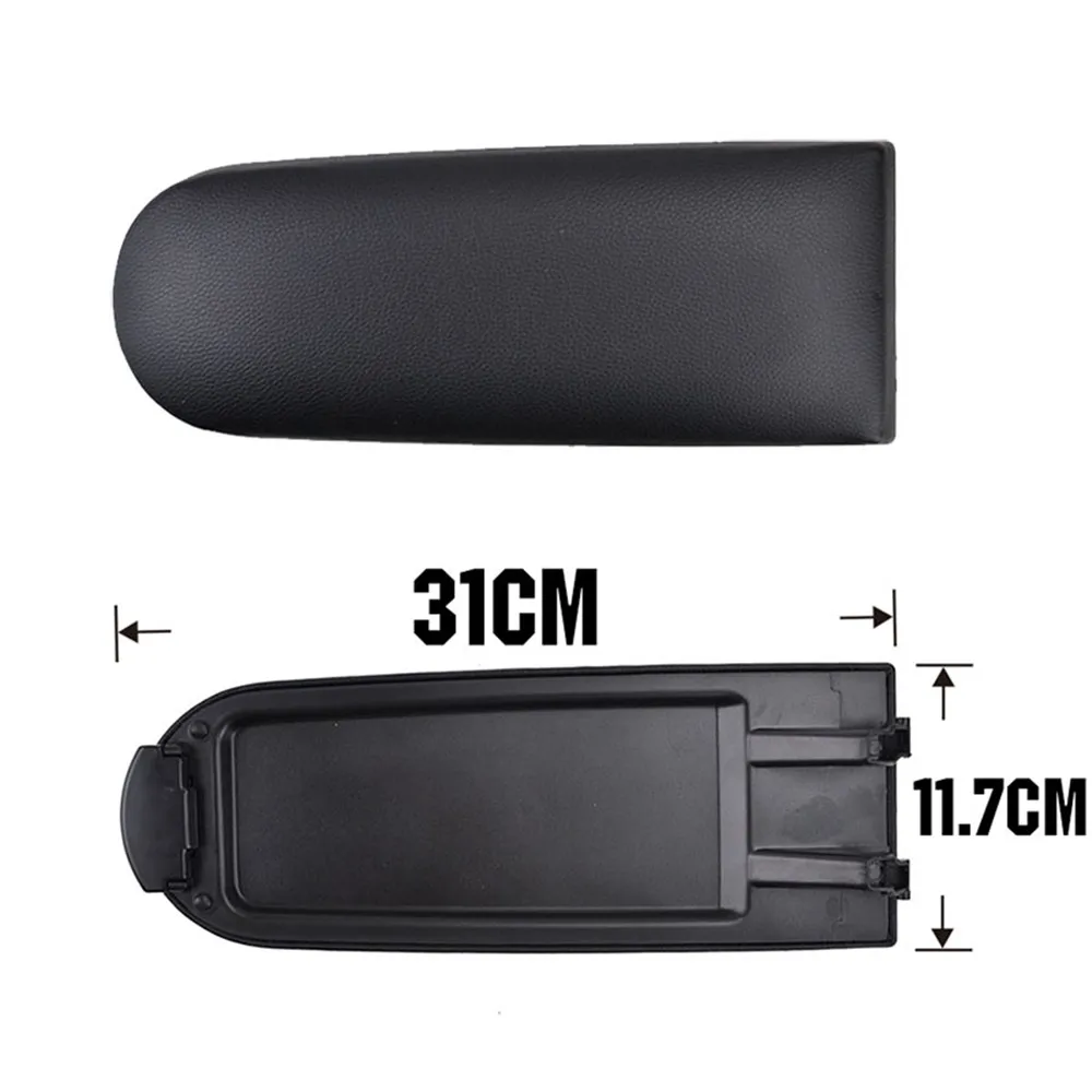 Car Armrest Cover Latch Center Console Lid For Seat Ibiza 6J Toledo PU Leather Arm Rest Cap Auto Accessories