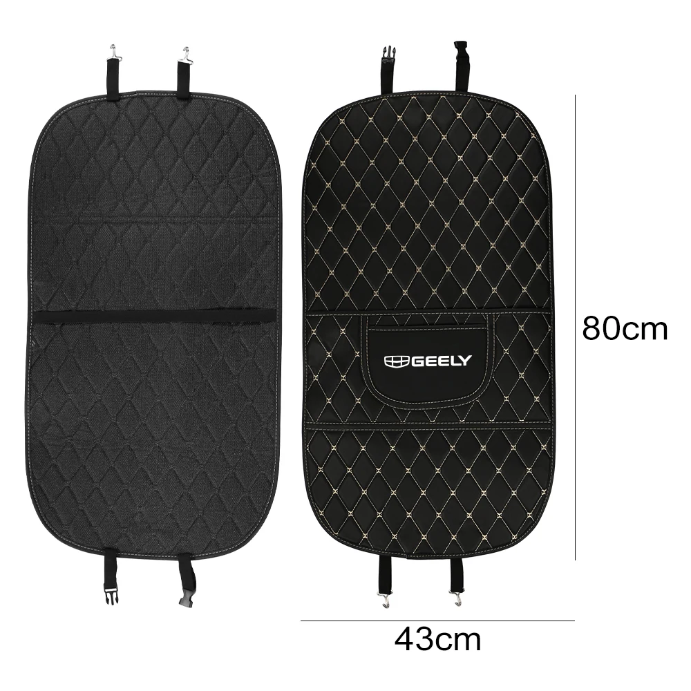 1Pcs Car Seat Anti Kick Pad Protective Cover For Geely Geometry C gc6 Tugella Emgrand ec7 x7 Atlas pro Coolray Car Accessories