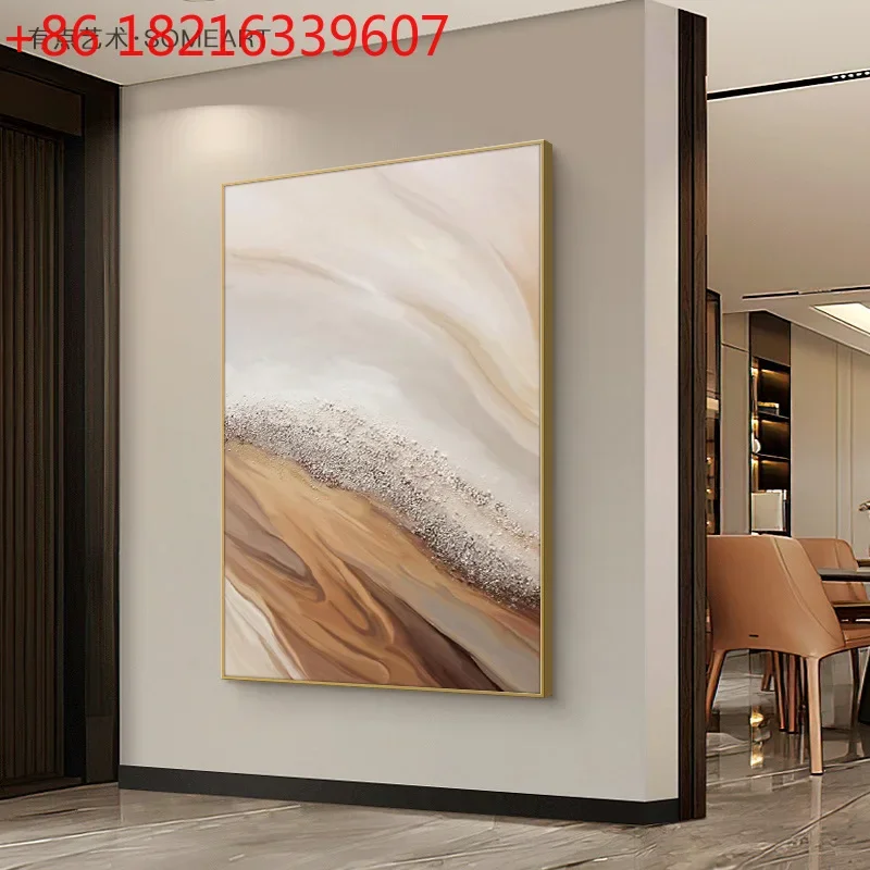 Entrance decorative painting light luxury abstract art mural corridor aisle hanging painting