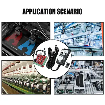 Volantino a sospensione MPG remoto a 4 assi HLTNC a 10 pin con scheda controller di movimento MACH3 USB rossa per fresatrice per incisione CNC 8 best sales volantino mpg - №6