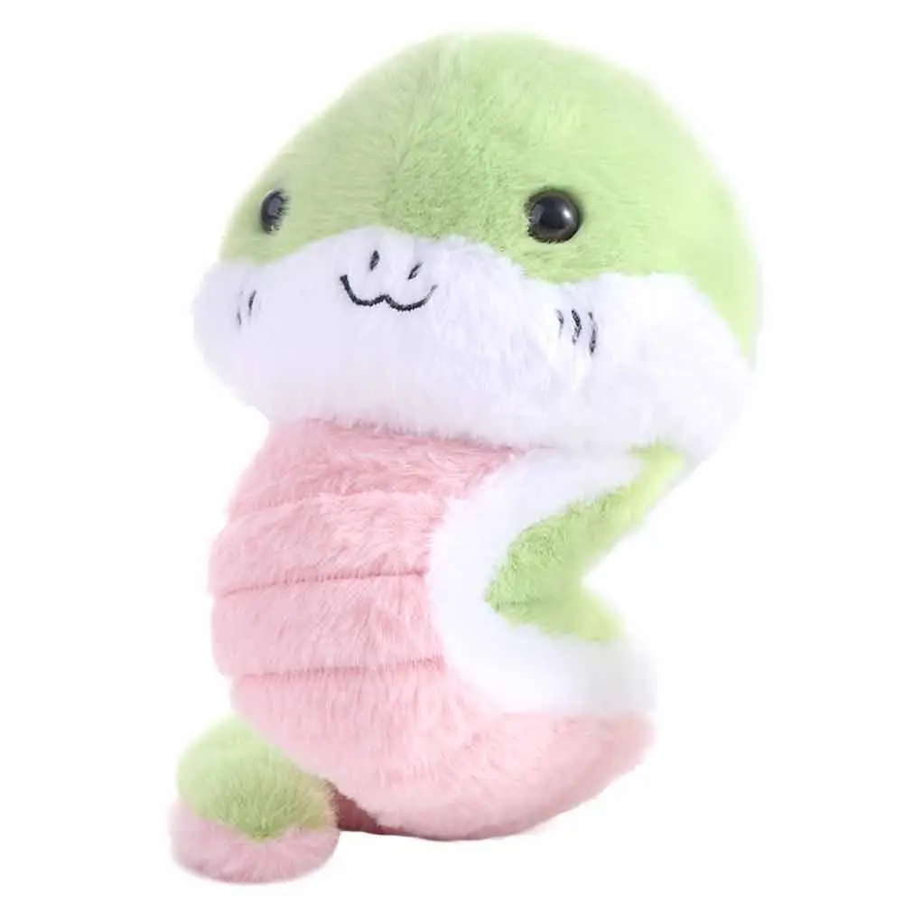 Cute Stuffed Doll Little Snake Plush Toy Fluffy Soft Snake Plush Doll Collection Ins Cartoon Plush Animal Doll Children Gift