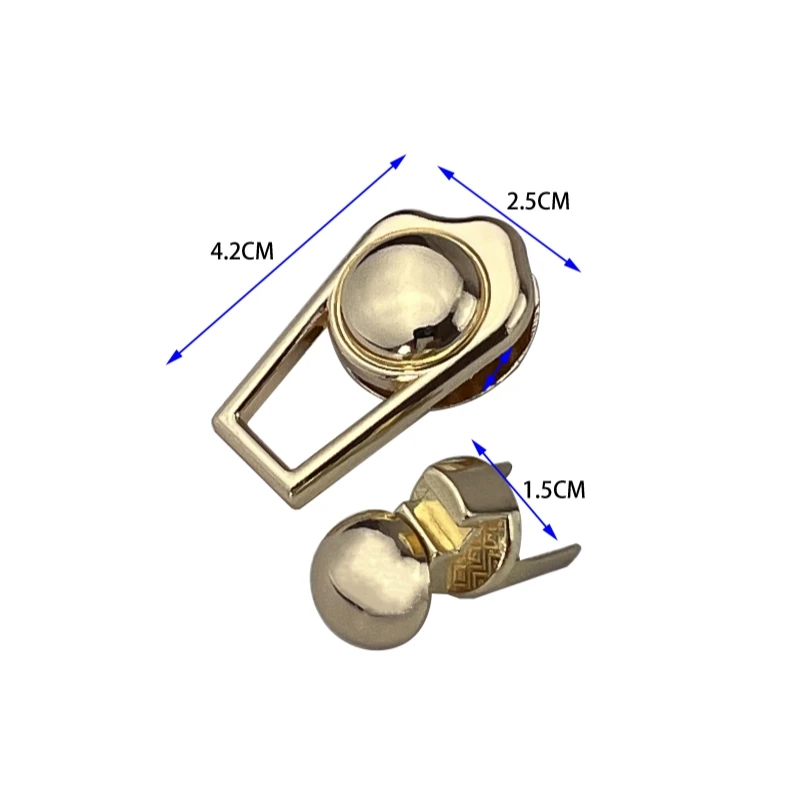 Turn Lock for Handbags Twist Locks Bag Parts Accessories Metal Hardware Decoration Light Gold