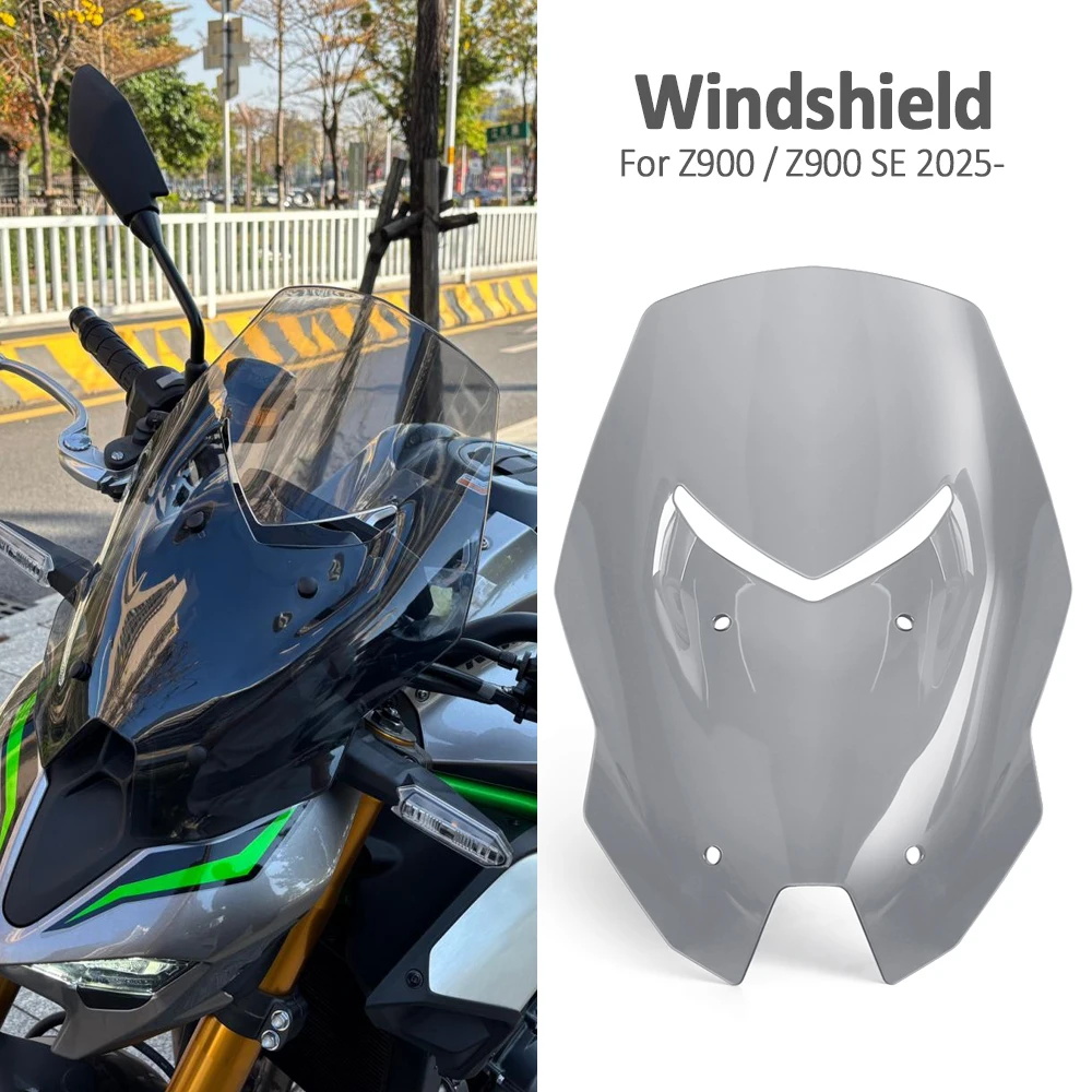 

For Kawasaki Z900 SE Z 900 2025 2026 Touring Windshield Windscreen Wind Screen Deflectors Viser Visor Motorcycle Accessories
