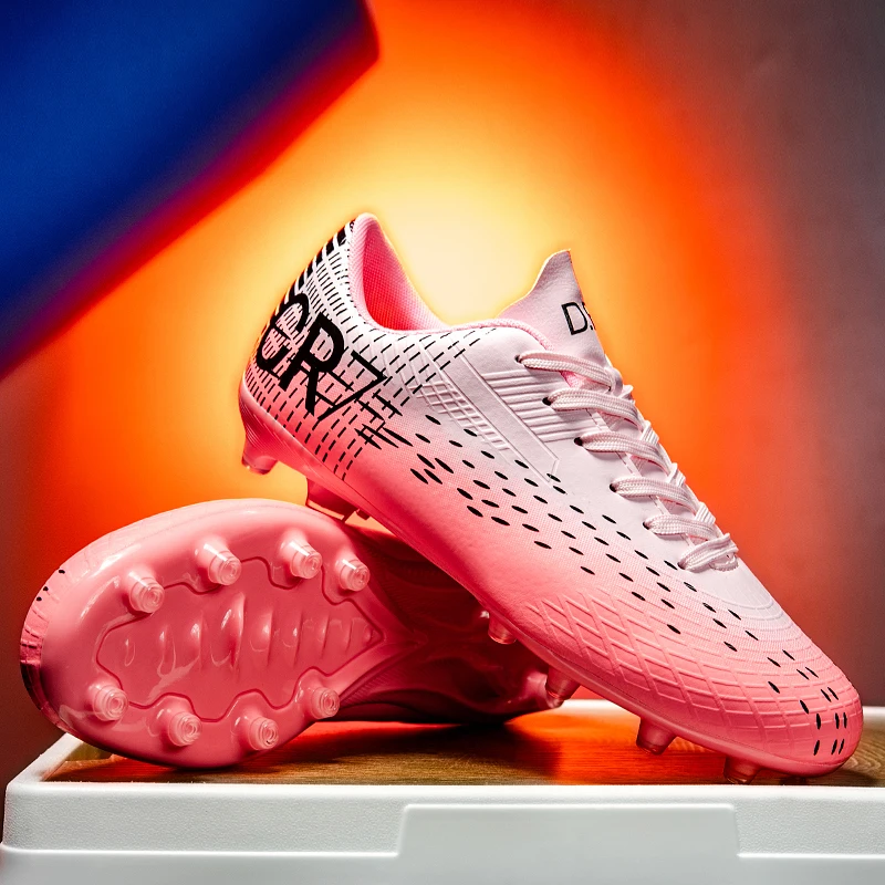 

Пара детских четырехсезонных кожаных футбольных бутсов с длинными заклепками, износостойкие футбольные бутсы, размеры 34-46, XJL-25002