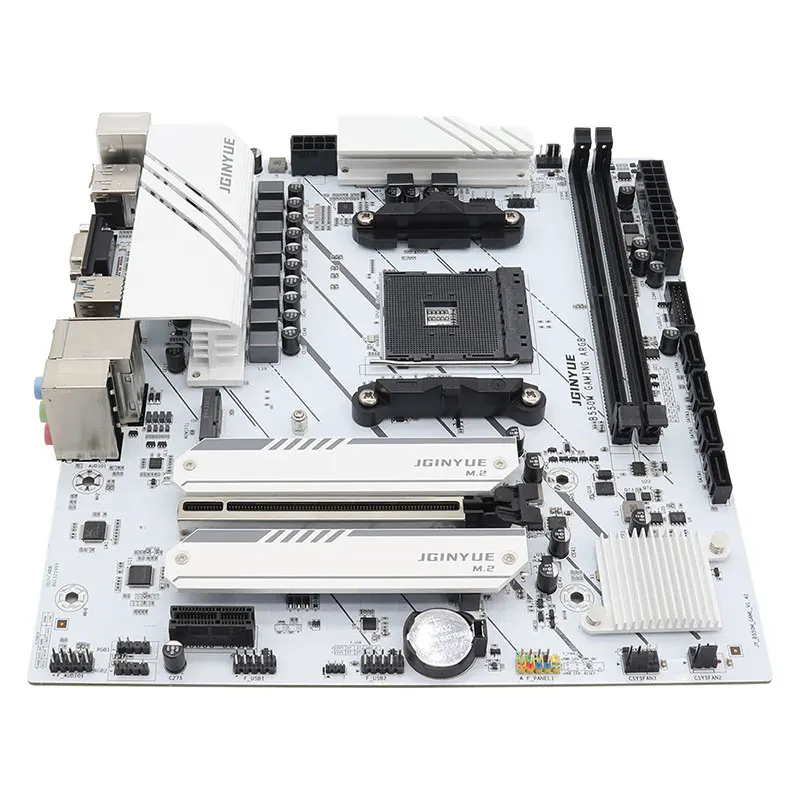 JGINYUE AMD B550 M-ATX Motherboard AM4 supports Ryzen R5 4000/5000 series processors DDR4 RAM Desktop PC PCI-E 4.0 B550M GAMING