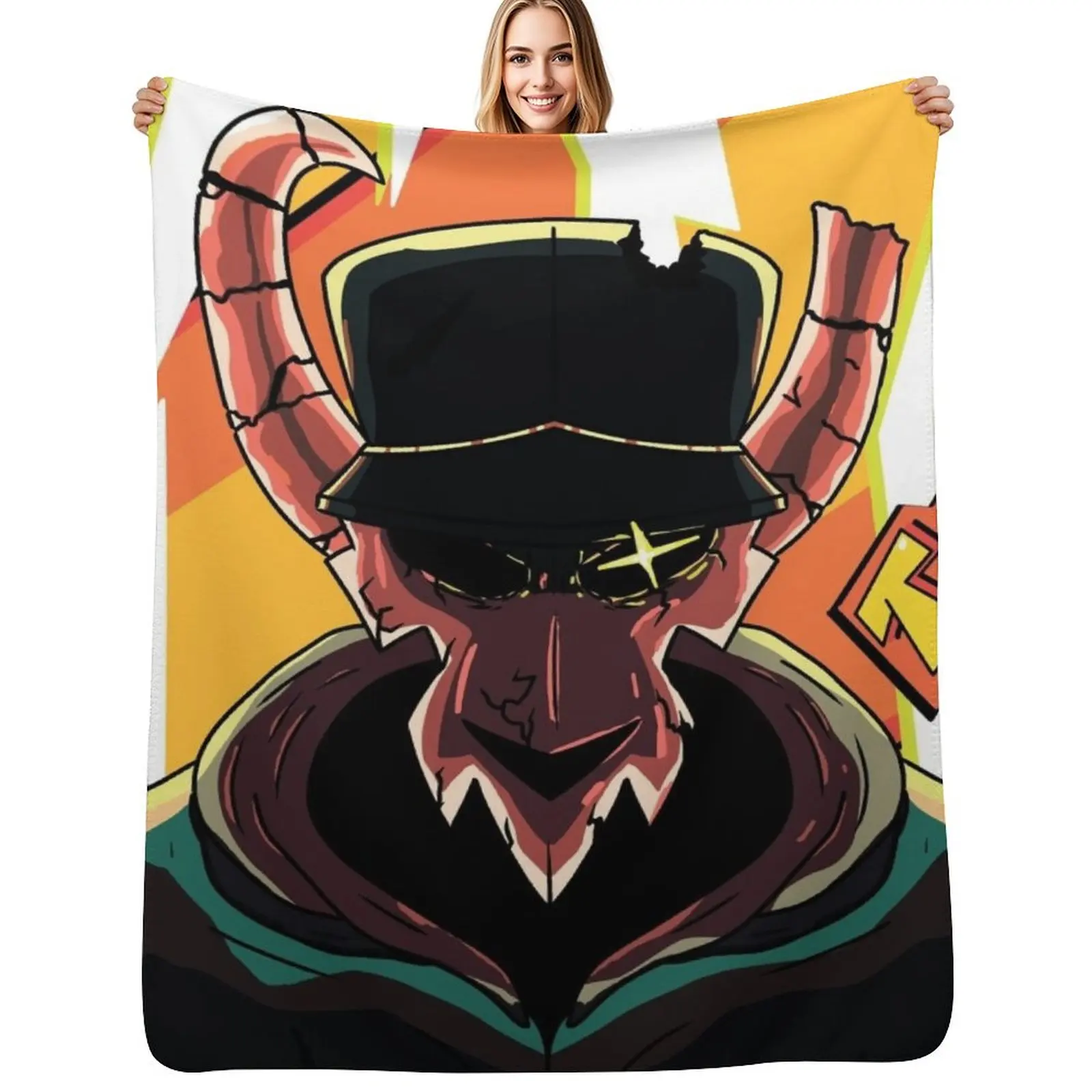 

FnF Tabi full art Throw Blanket Soft Comfort Blanket for Reading Watching TV
