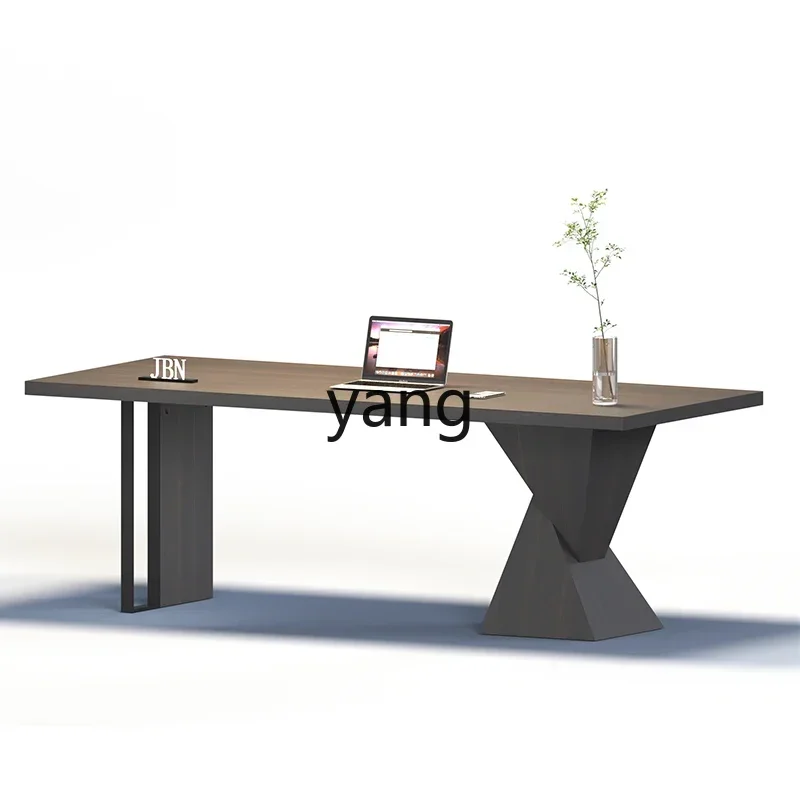 LH  home adult light luxury modern large board solid wood desk