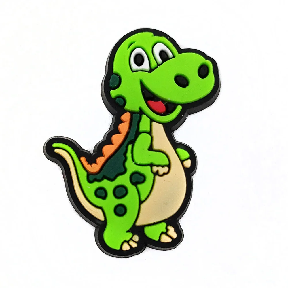 20Pcs Green Dinosaur Shoe Charms Shoe Decoration Charms Cute Shoe Accessories for Boys Girls Men Women Party Gifts