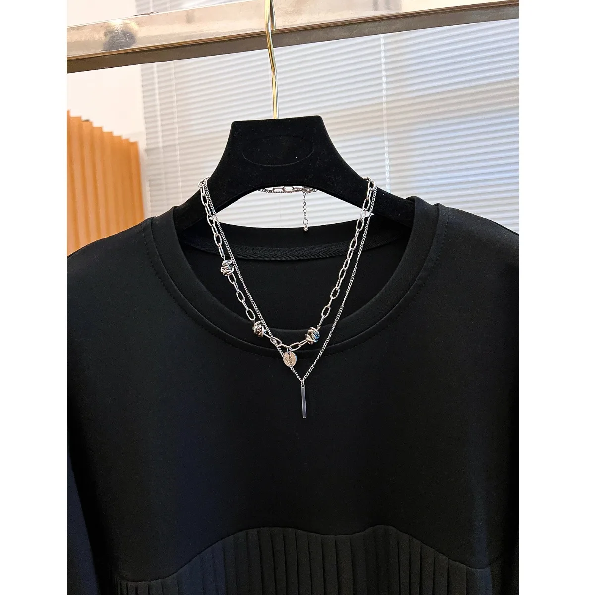 Women's Loose Long Sve T-irt Autumn New Sle Outerwear Base Layer plus Size Top Pure Color Slimming Effectiven