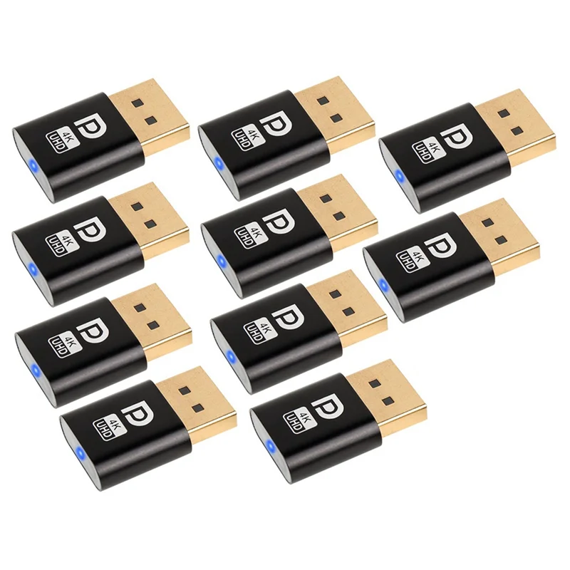AEF7-4K Displayport Dummy Plug DP adaptador de pantalla Virtual DP Dummy Plug EDID accesorios de emulador fantasma sin cabeza para PC