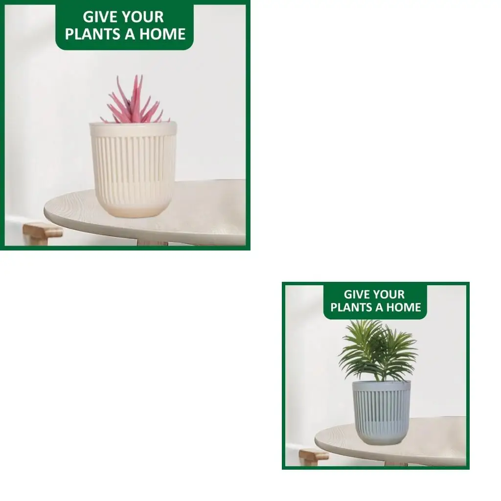  6pcs Indoor Hangings Planter Flower Pots Wall Basket Plastic Plant Hanger for Succulents Plant Office Garden Decorations