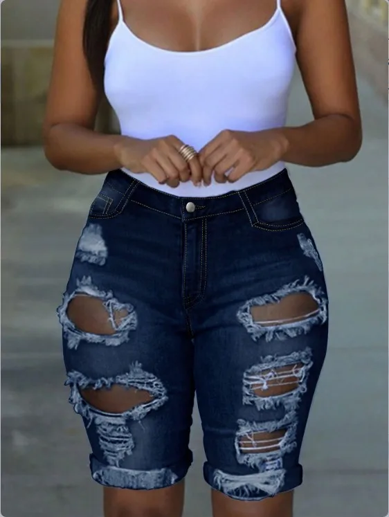 

Women's Shorts 2025 Spring Summer New Solid Color High Waist Casual Pocket Design Y2K Streetwear Skinny Daily Denim Shorts