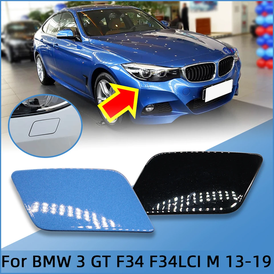 For BMW3 GT Gran Turismo F34 F34LCI M 2013-2019 Car Headlight Washer Nozzle Shell Garnish Cover Cap#51118062251 51118062252