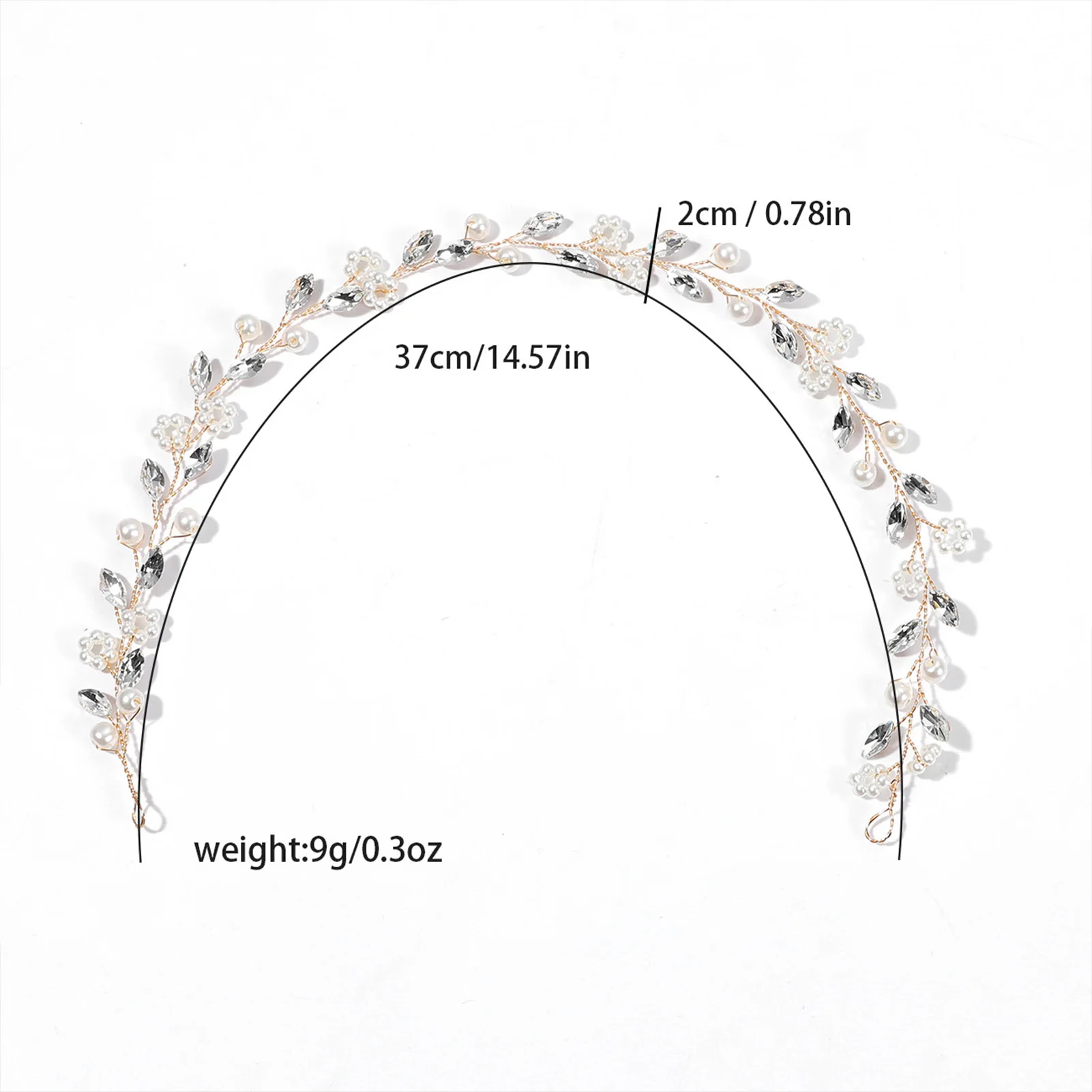 Bridal Pearl Hairband With Crystal Fashion Wedding Guest Hair Accessories Fairy Prom Headband With Ribbon Elegant Marriage Tiara