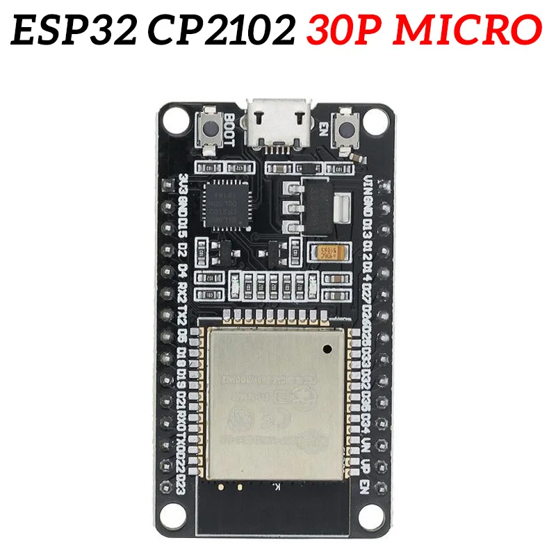 ESP32 Development Board 2.4G WIFI Bluetooth Module 30Pin 38Pin CP2102 Micro Ultra-Low Power Consumption Dual Core ESP-32