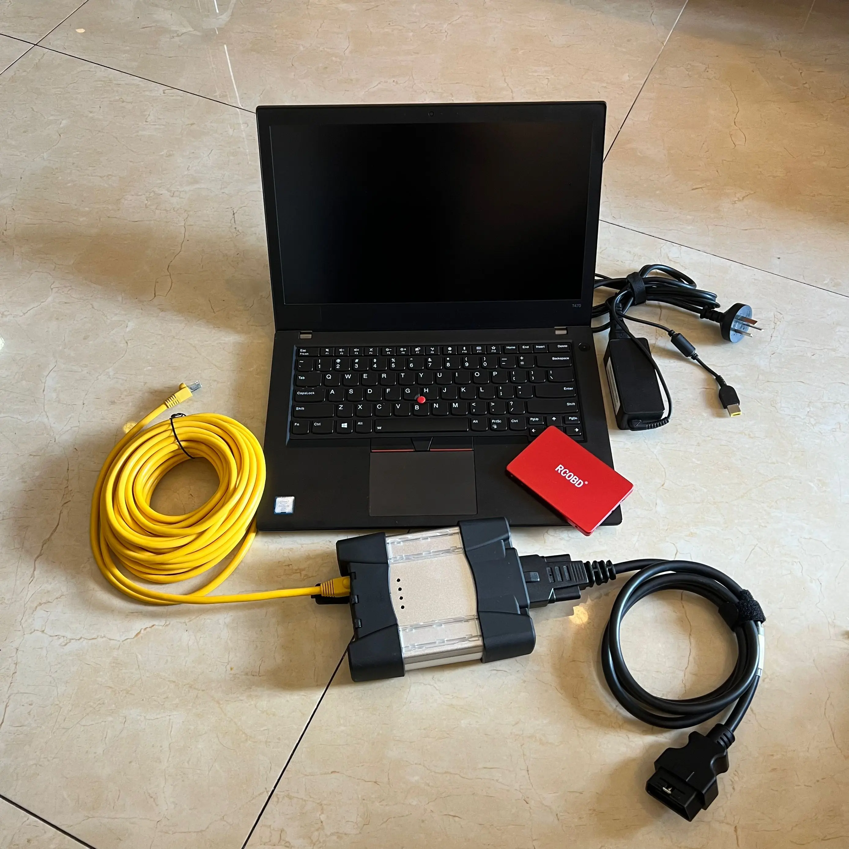 T470 Laptop 16gb i5CPU Installed Icom Next Software SSD Latest D4.47 Expert Mode for Bmw Icom Diagnostic