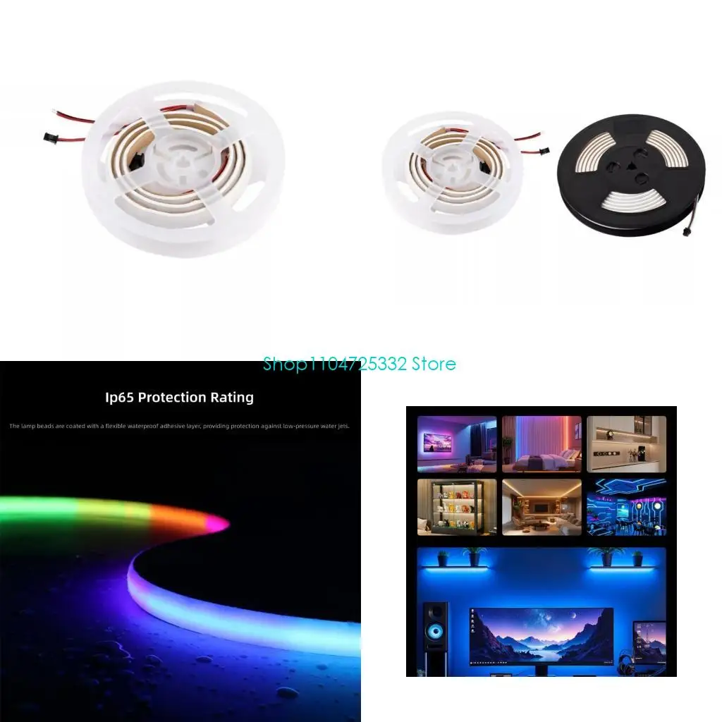 P5EA COBs LED Strips Light RGBWC 2700K 6500K Temperature Ranges For Ambients And Task Lighting