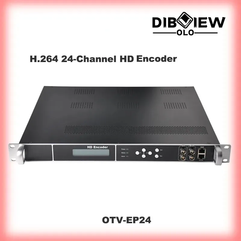 OTV-EP24 24 Channel HD H264 Encoder With ASI and IP output Multicast IPTV Streaming Encoder for DVB Broadcasting System