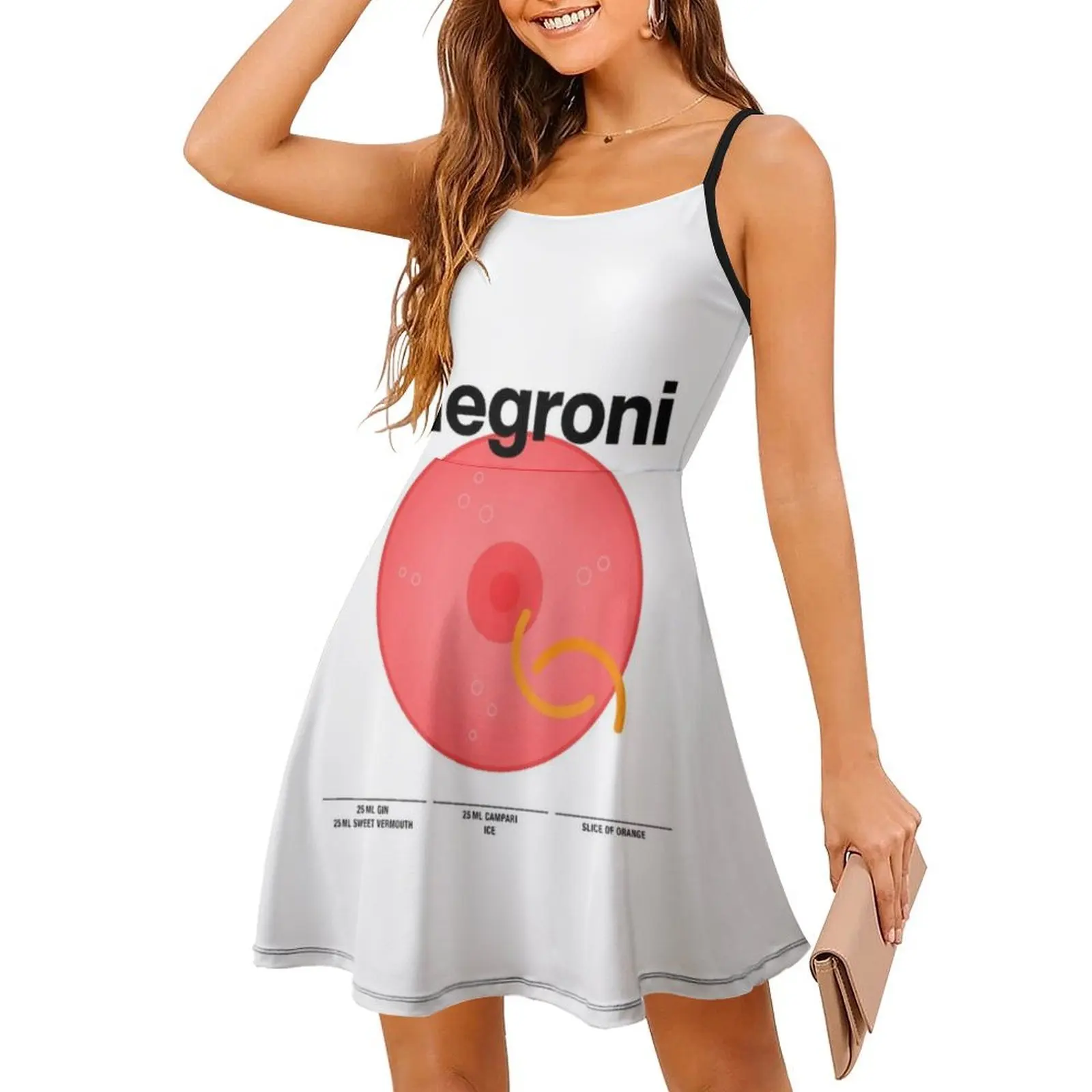 كوكتيل ميكسولوجي لبار البيت "نيغروني" فستان بوهيمي عتيق بأكمام منتفخة أو خيارات بلا أكمام لفستان النساء #3