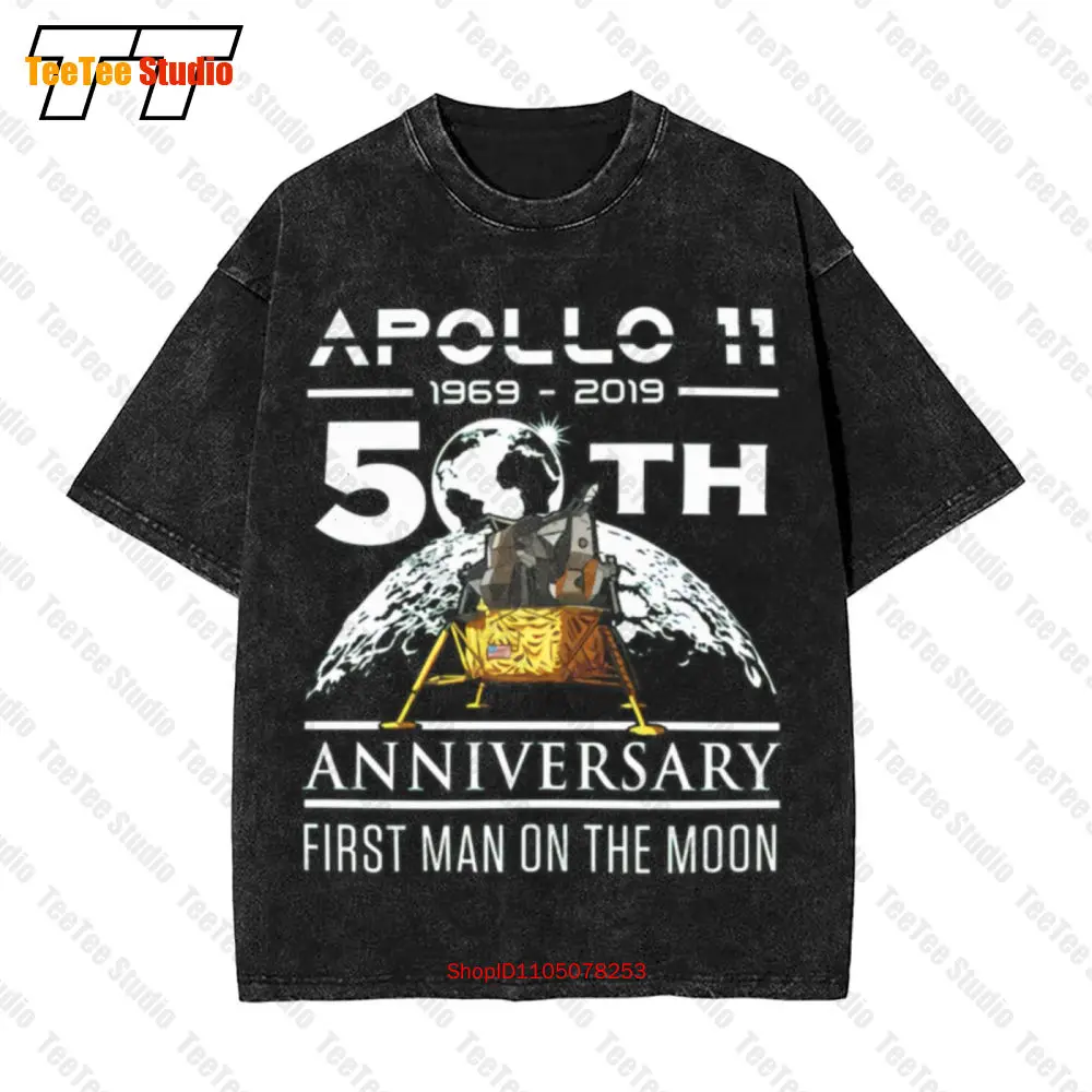 

50Th Anniversary Apollo 11 1969 With Lunar Lander Us Vintage Oversized T-Shirt 190I