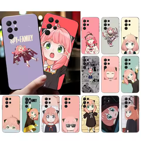 Spy X Family Anya Forger Phone Case for Samsung S25 S24 S23 S22 S21 S20 Ultra S20 S22 S21 S20 FE S24 Plus
