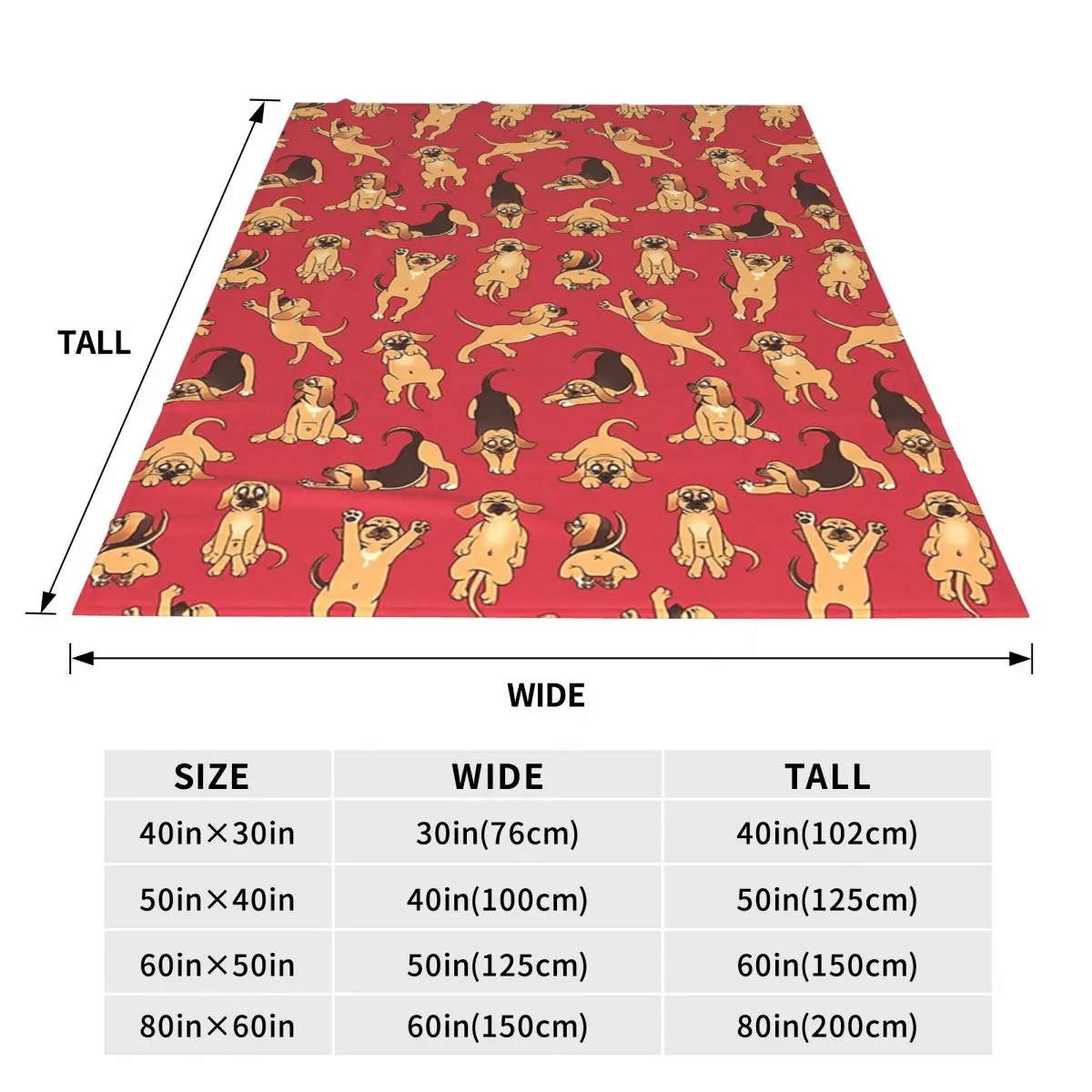 Puggles Dog Blanket Flannel Sofa Throw Blanket Super Soft for Couch Bedding Office Throws Bedspread Quilt