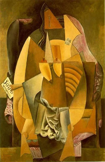 

100% handmade high quality Abstract Oil Painting Reproduction on Linen Canvas,Femme Assise Dans Unfauteuil Eva by Pablo Picasso