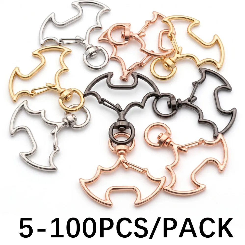 5/30/50/100Pcs Keychains with Lobster Claws - Handmade Pendants and Jewelry DIY Metal Keyrings Accessories ﻿WHOLESALE