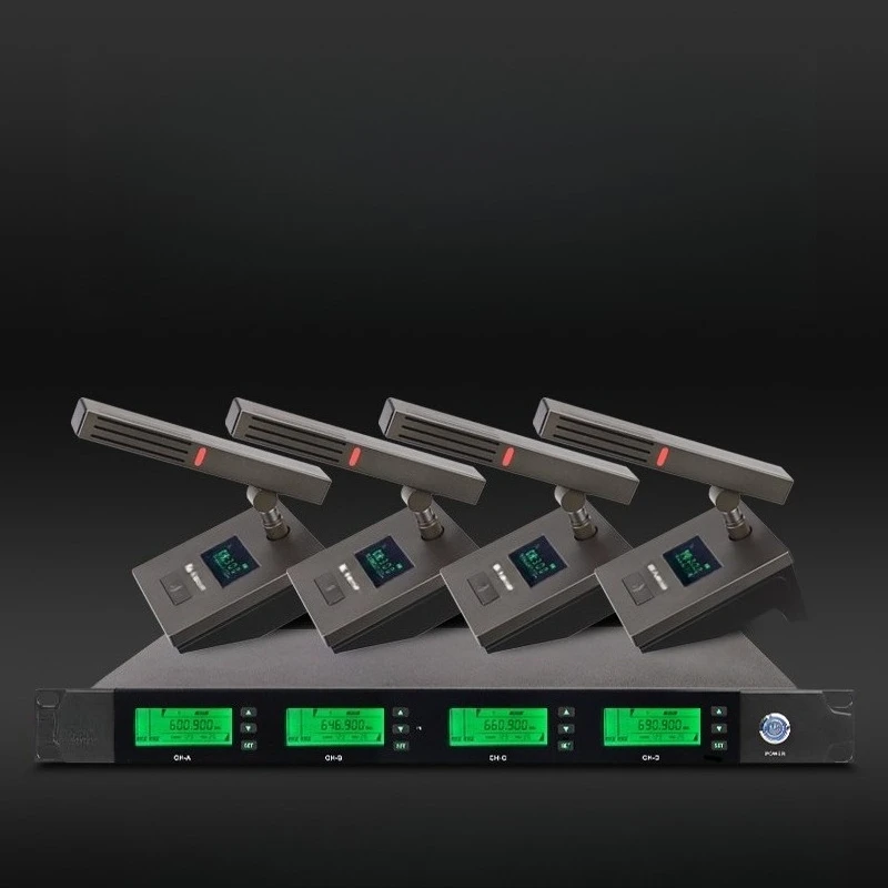 Wireless conference microphone, one to four desktop desktops, video speech microphone, one to eight