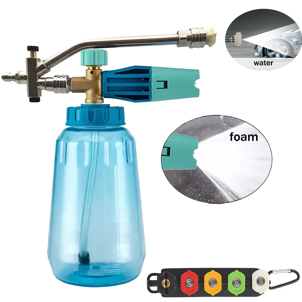 

Dual purpose switch Snow Foam Lance 1L Car Foam Lance Car Pressure Foam Gun Nozzle Car Clean Wash Tool Shampoo Sprayer