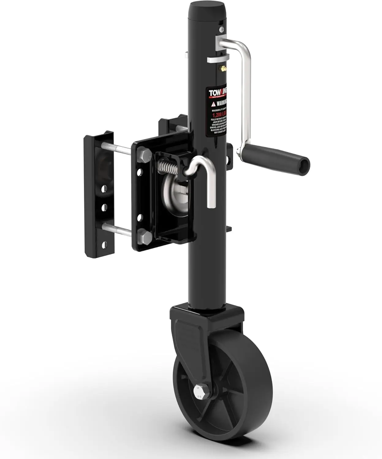 

1200 lbs Trailer Jack with Wheel, 10" Lift, Bolt On Tongue Jack for RV, Boat, Trailer