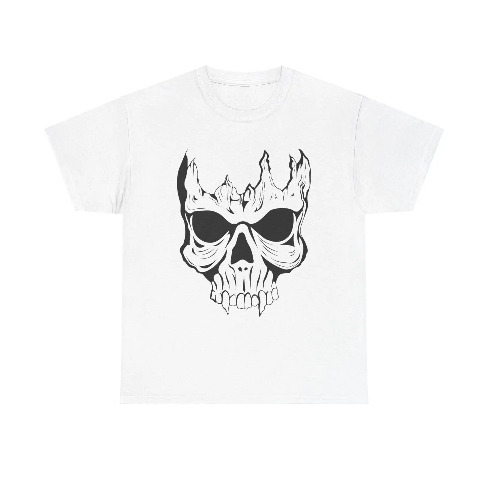 

Shattered Skull T-Shirt - horror macabre gothic dark art aesthetic minimal satan