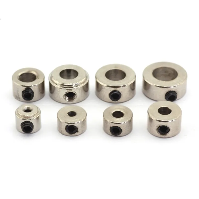 Collier de roue en métal, 10 pièces, 2.1mm 3.1mm 4.1mm 5.1mm 6.1m, modèle RC, collier de verrouillage de roue, douille d'essieu d'arbre pour bouchon de train d'atterrissage