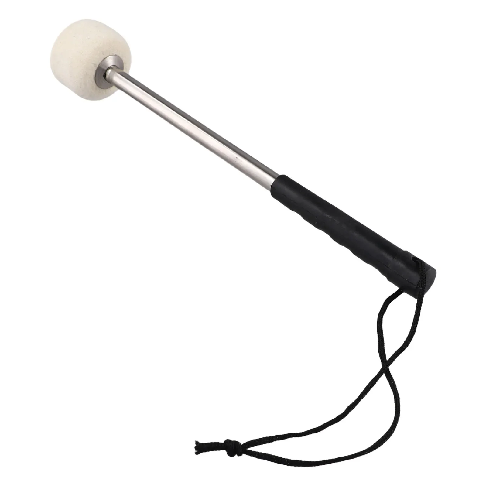 

Pair of Bass Drum Mallets with Wool Felt Heads and Stainless Steel Handles Ideal for Percussion and Timpani Instrument Use