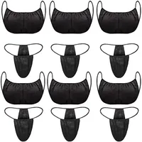 25 juegos de sujetadores de belleza y bragas en T, conjunto de cintura elástica de 120cm, Tanga de Bikini desechable, bragas para bronceado, bragas higiénicas para Sauna y SPA