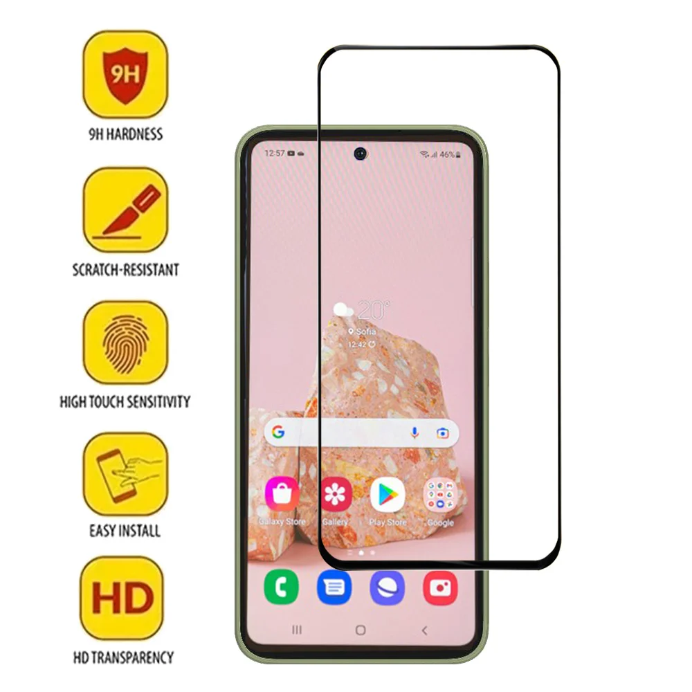 Szkło ochronne dla Samsung A54 A55 A35 5G Ochraniacze ekranu Galaxy A54 A34 A24 A14 A15 A25 Szkło hartowane i folia na Camera SamsungA54 Screen